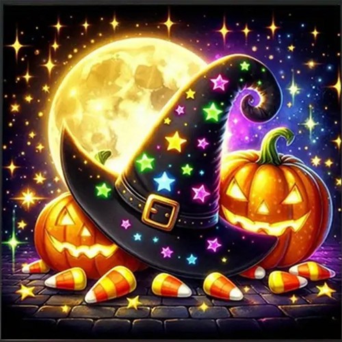 Whimsical halloween witch hat - whimsical,